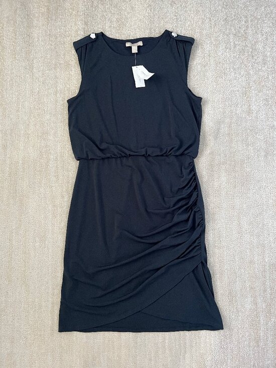 Banana Republic Dresses & Skirts - NWT Banana Republic Side Drape Ruched Tulip Blue Midi Dress L Career